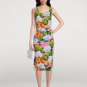 Dolce & Gabbana Multicolor Floral Midi Dress